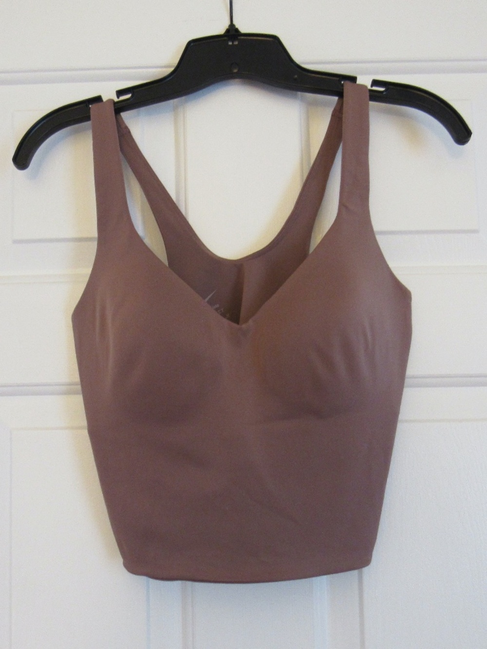 NIKE Mauve Longline Sports Bra with Built in Cups